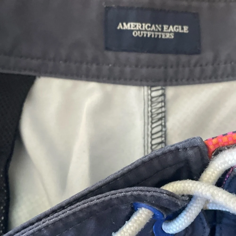 American Eagle Outfitters Colorful Plaid Swim Shorts